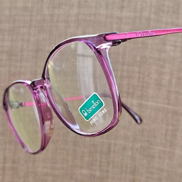 Benetton Women Glassses Frame Purple DENVER HPN 54[]18 130 Eyeglasses New